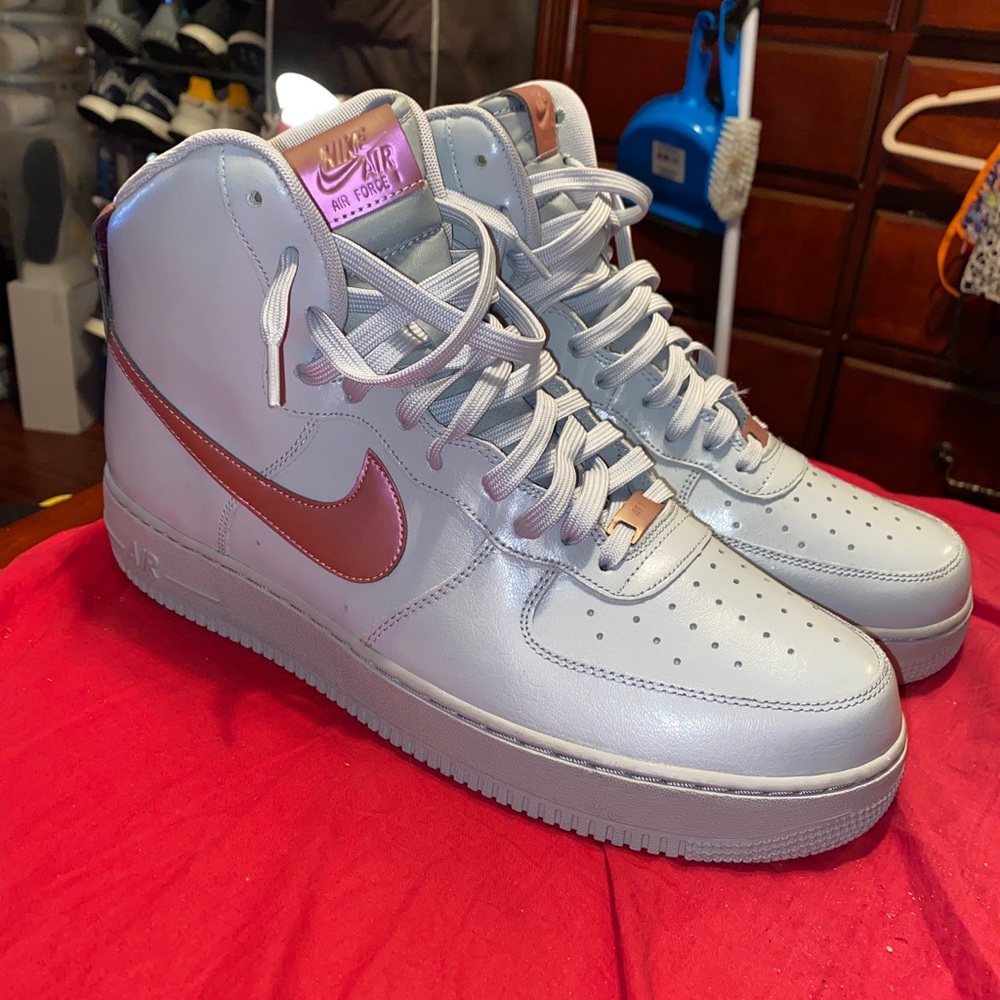 Air Force 1 Grey and Rose Gold